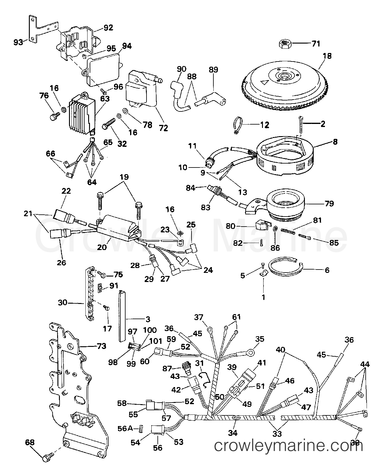 1997 Outboard 65 - SJ65WMLZ2 - IGNITION SYSTEM