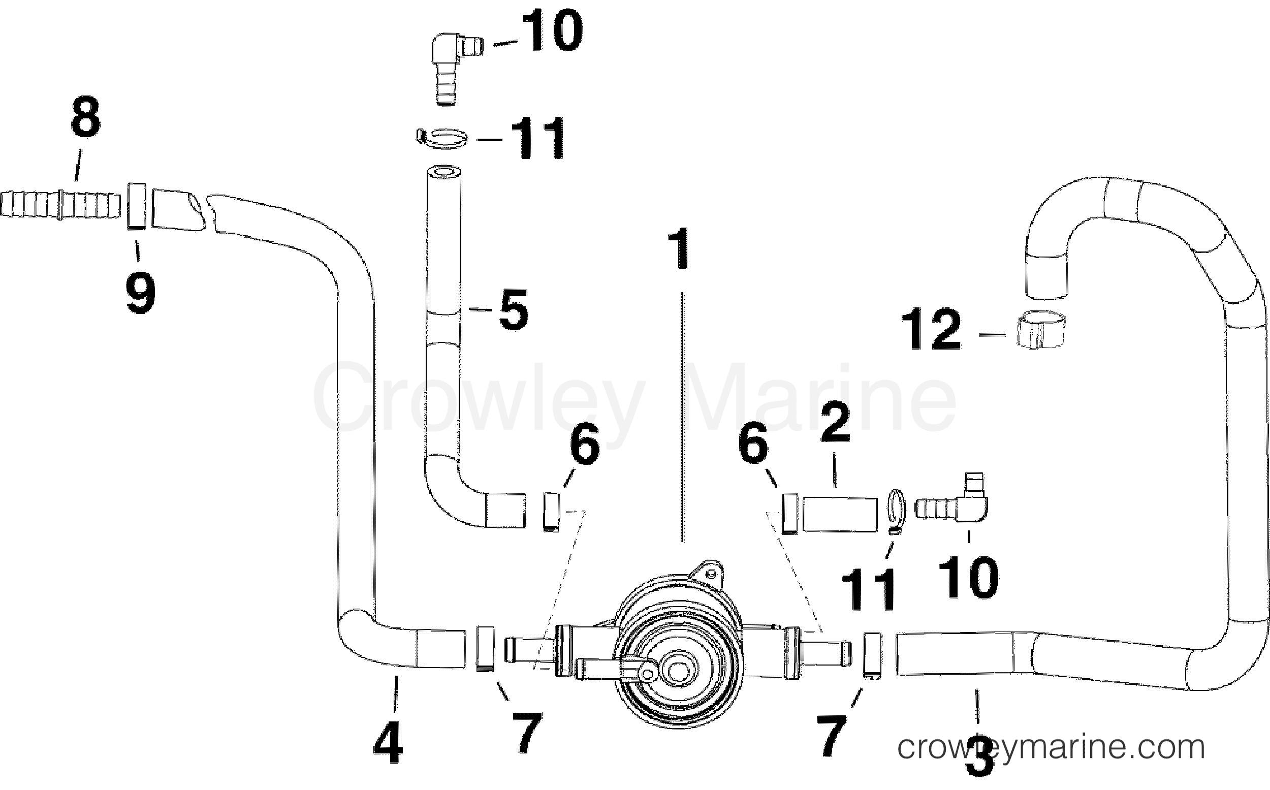 2012 Evinrude Outboards 130 - E130DPLINA FUEL LIFT PUMP section