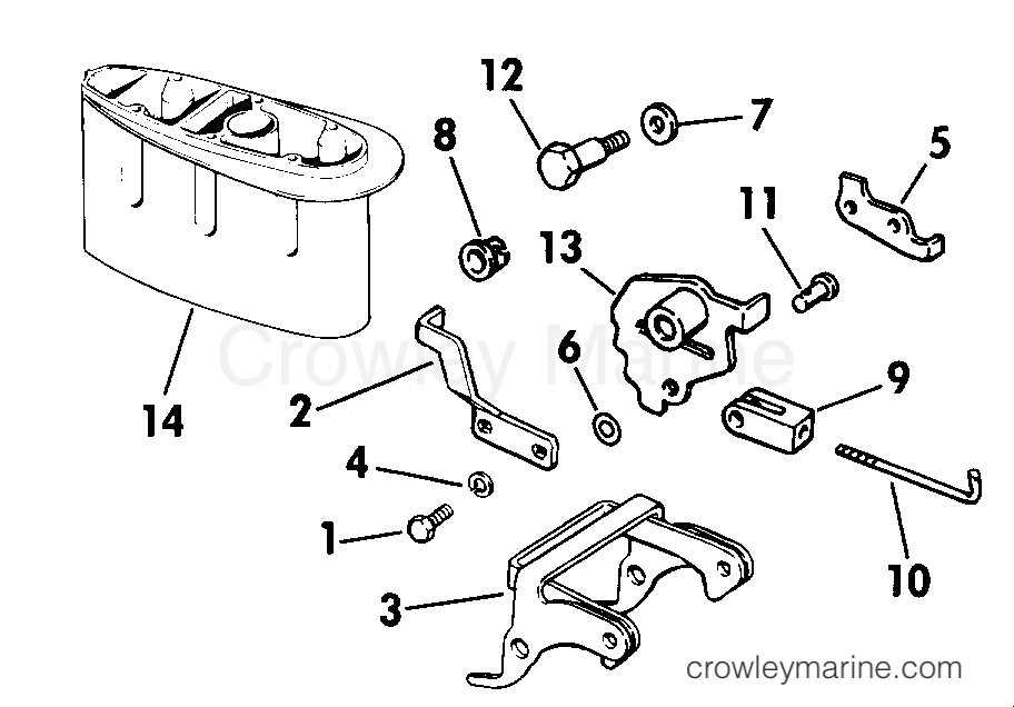1989 Rigging Accessories - Miscellaneous - REVERSE THRUST KIT 9.9, 15 LONG MODELS ONLY