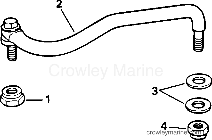 2003 Johnson Outboards 10 - BJ10RHLSTS STEERING LINK KIT section