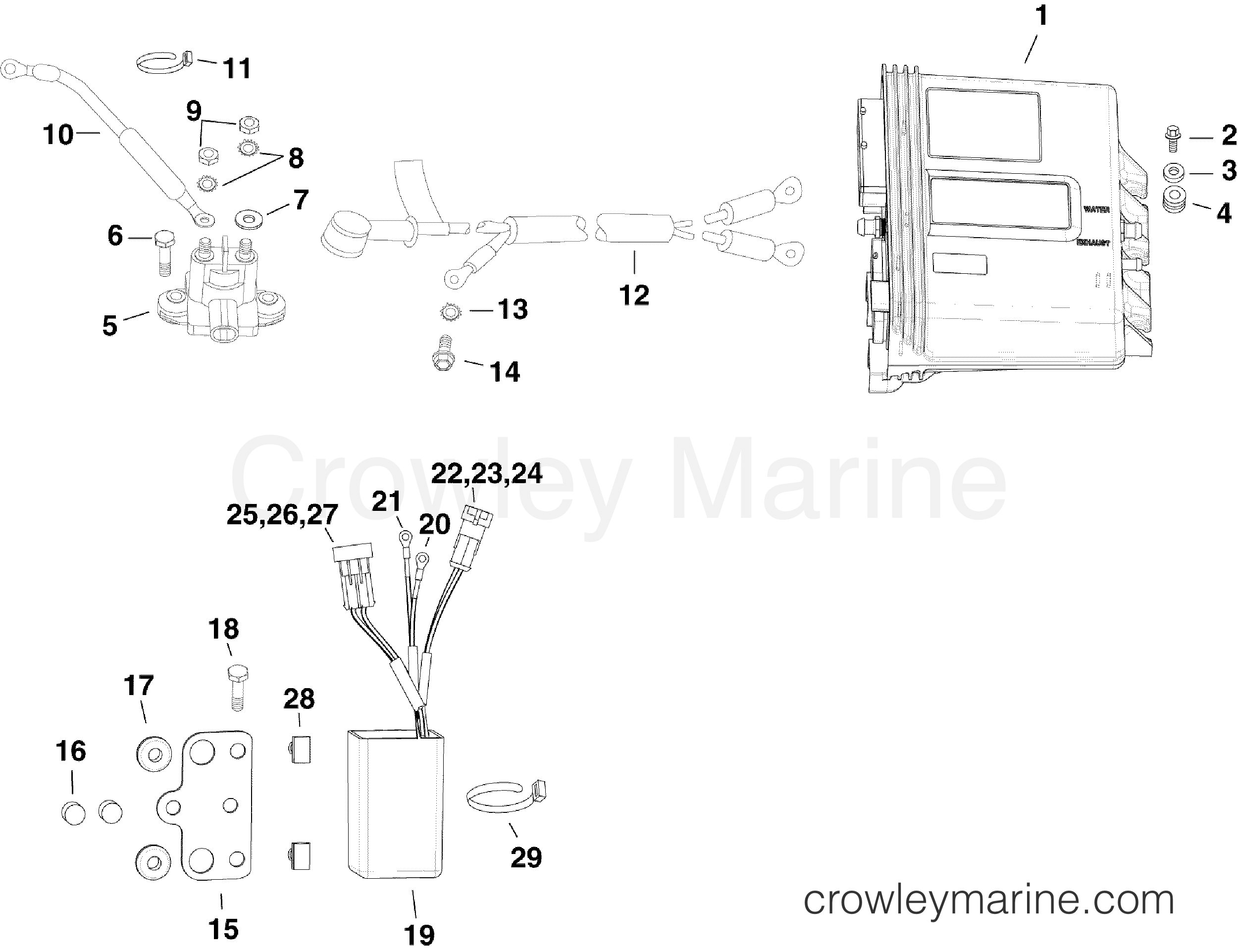 2010 Evinrude Outboards 150 - E150DBXISF ELECTRICAL COMPONENTS section