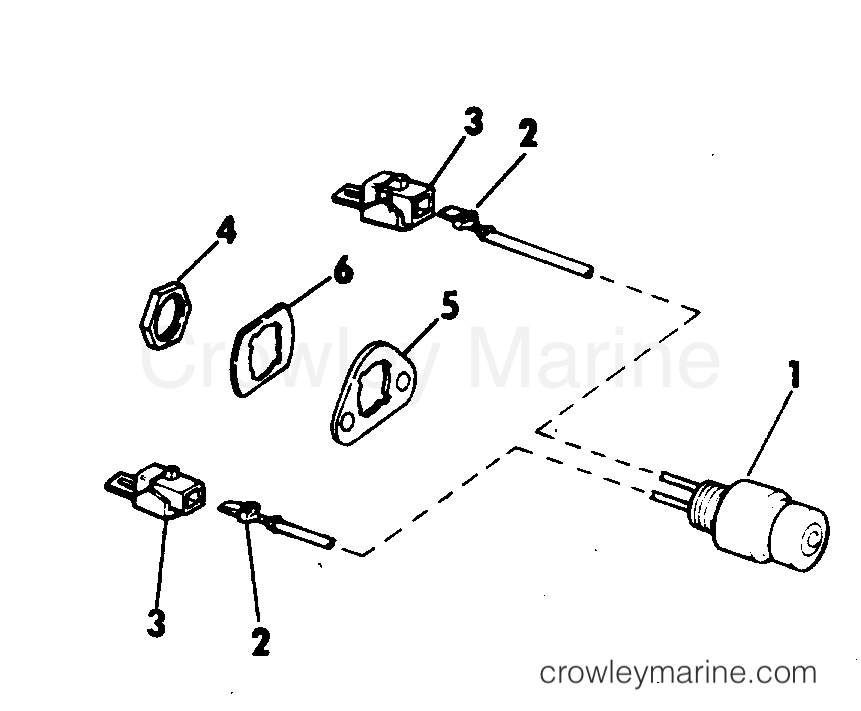 1973 Outboard 18 - 18304A - SHORTING SWITCH