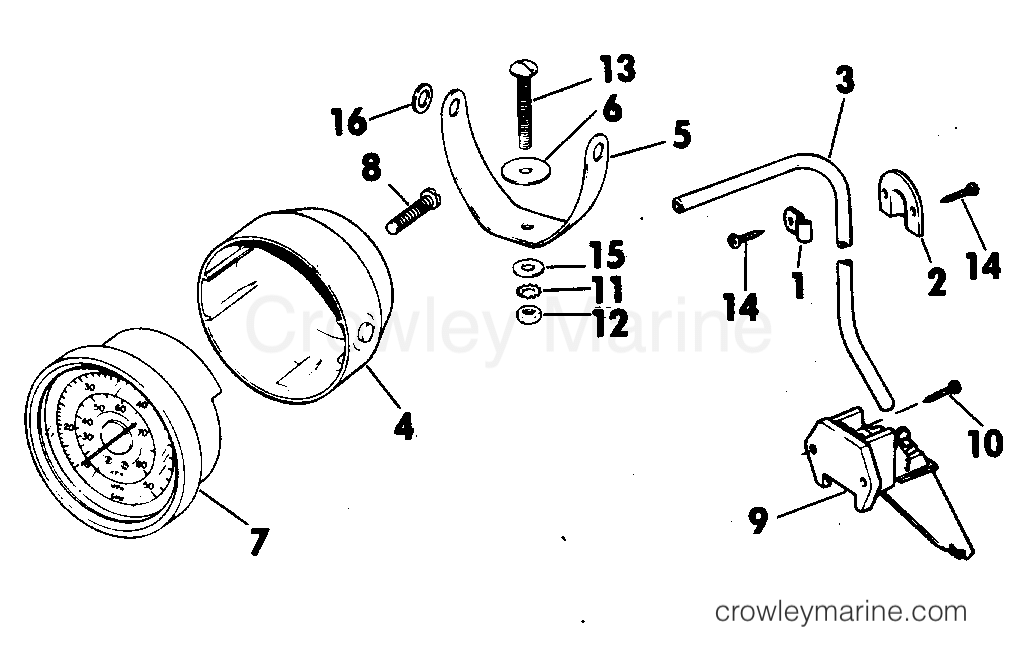 1981 Rigging Accessories - Instruments - SPEEDOMETER KIT - POD MOUNT
