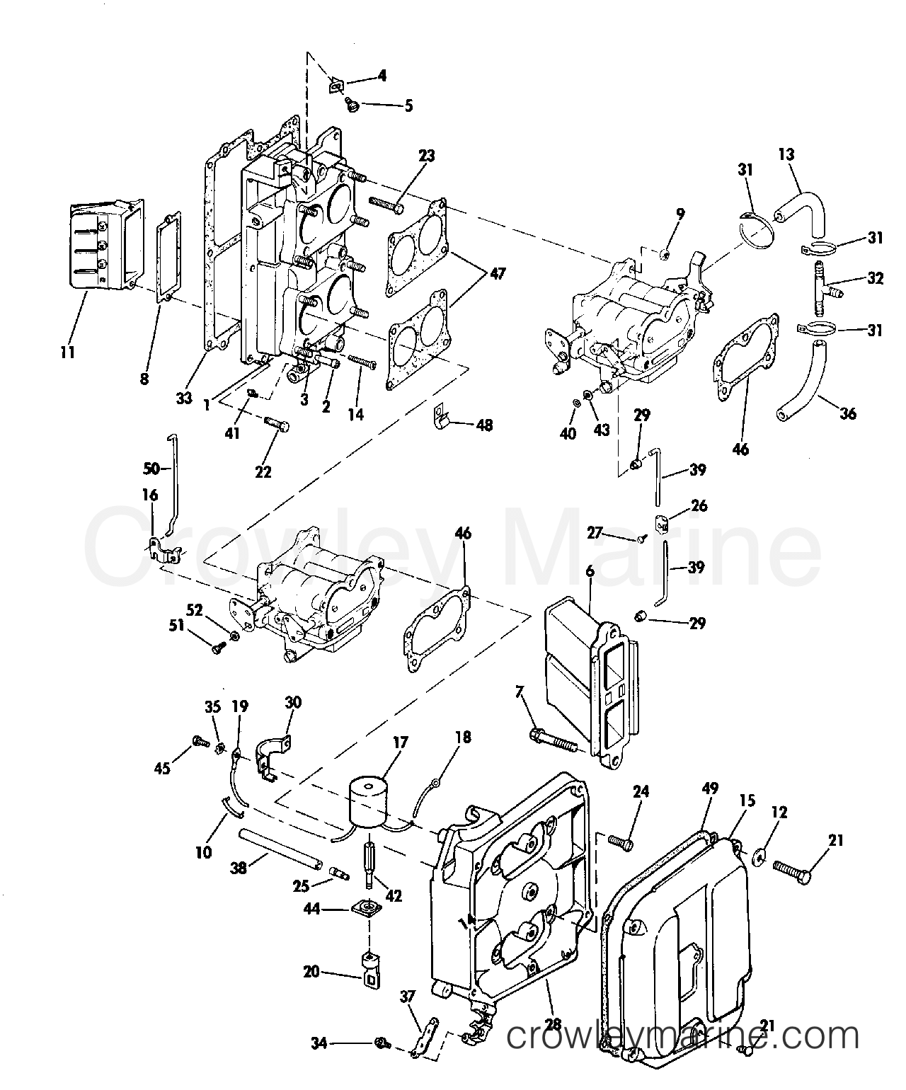 1979 Outboard 85 - 85ML79R - INTAKE MANIFOLD