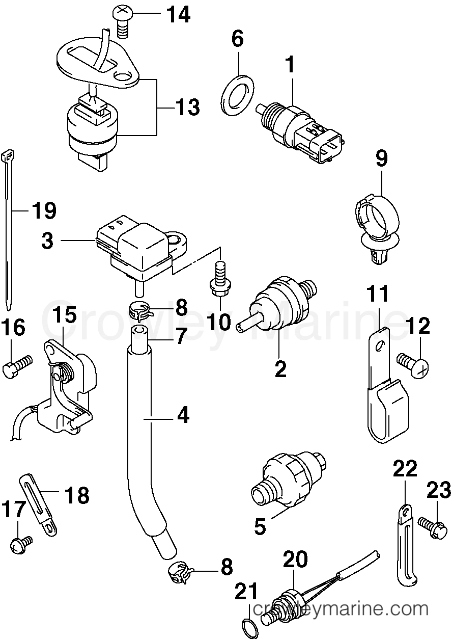 2005 Outboard 60 - BJ60PL4SOA - SENSOR GROUP