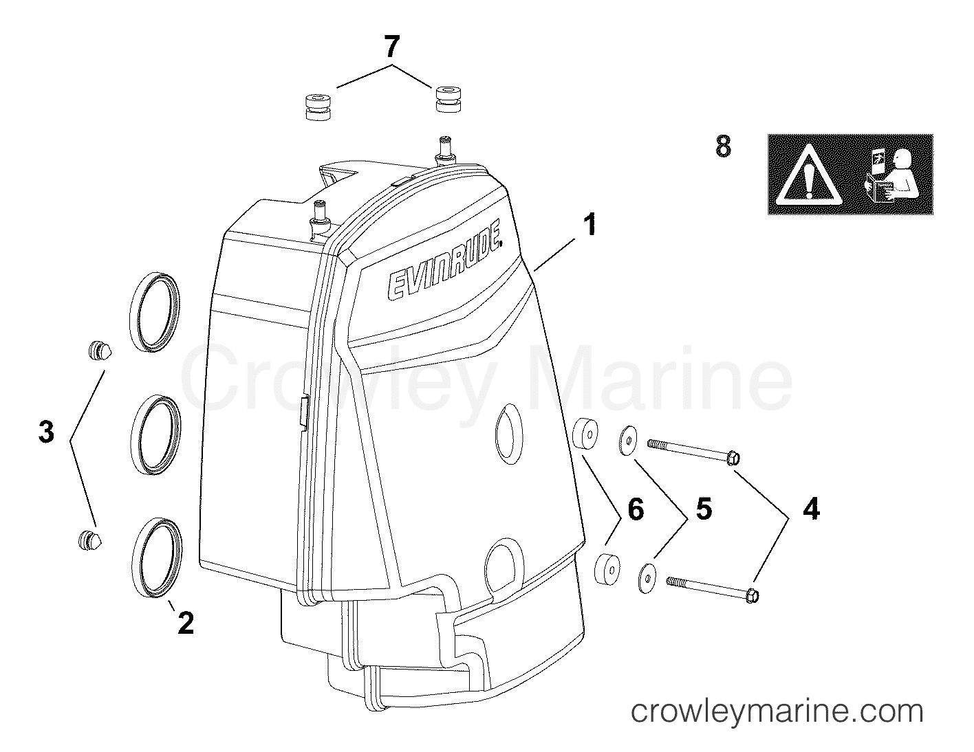 AA Outboard 225 - E225DPXAAA - AIR SILENCER