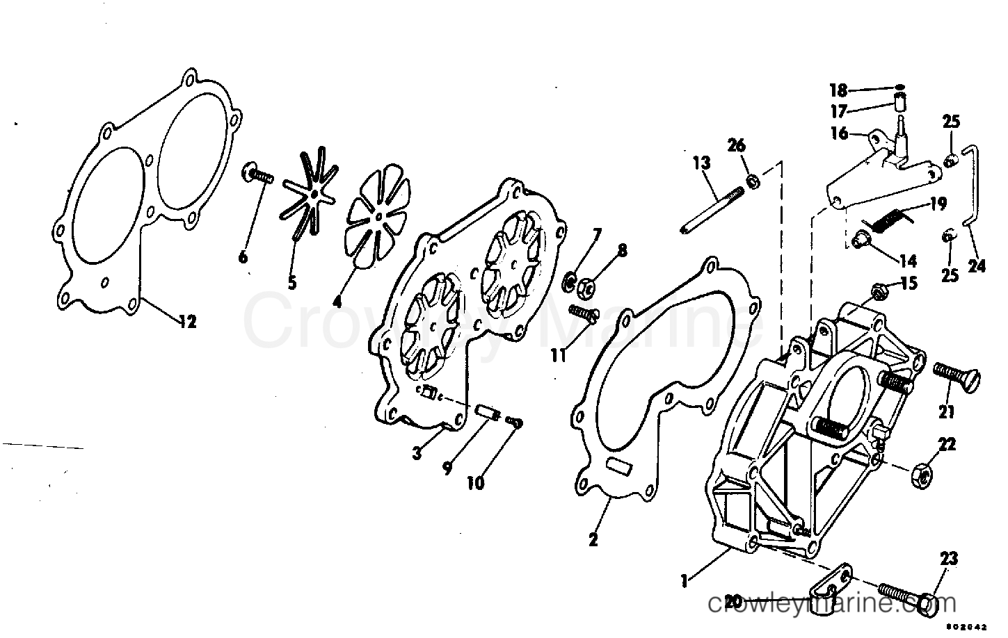 1982 Outboard 25 - J25ECNE - INTAKE MANIFOLD
