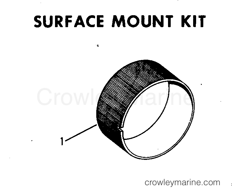 1972 Rigging Accessories - Instruments - SURFACE MOUNT KIT