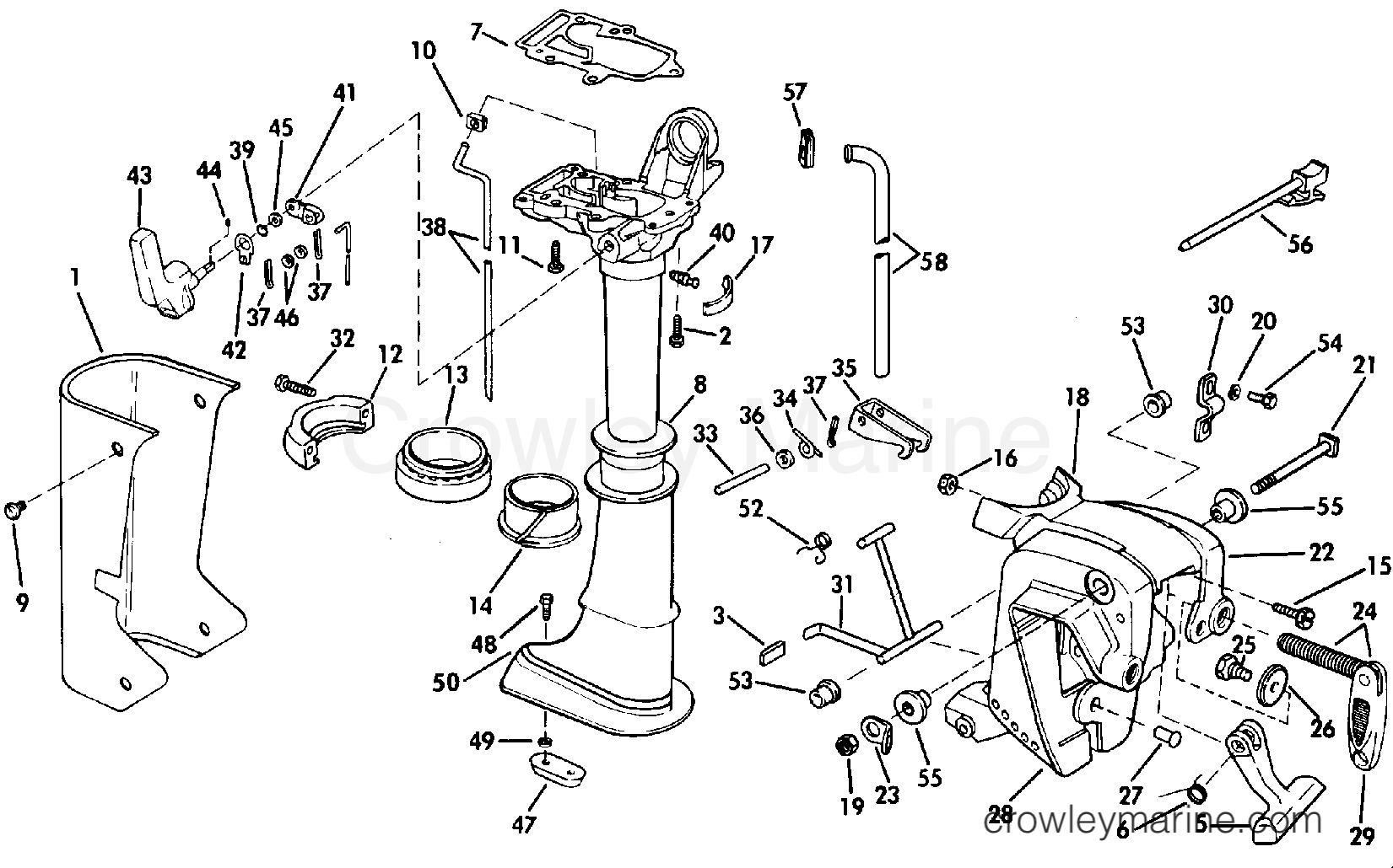 1992 Outboard 3 - J3RENM - MIDSECTION