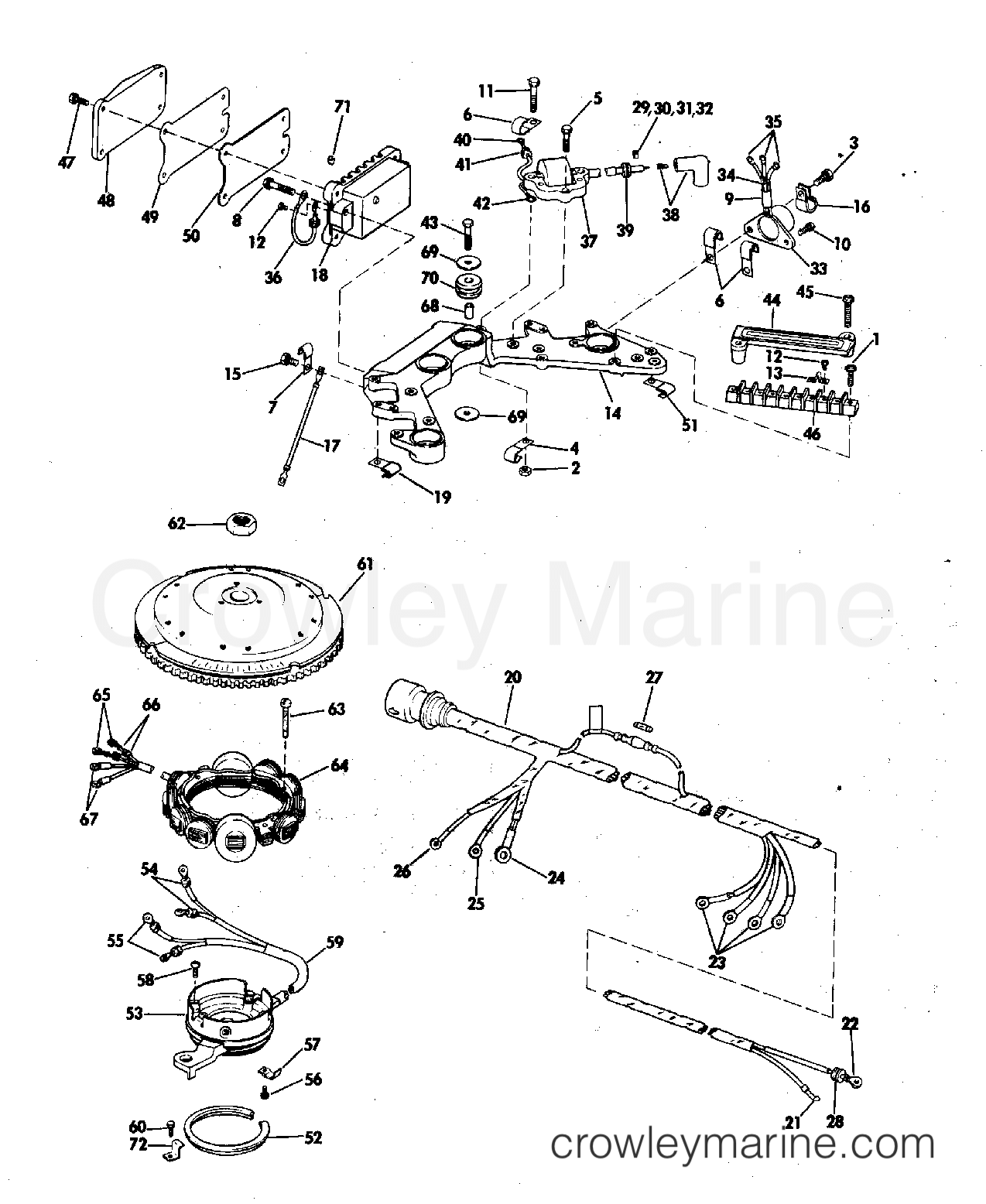 1976 Outboard 135 - 135683D - IGNITION SYSTEM