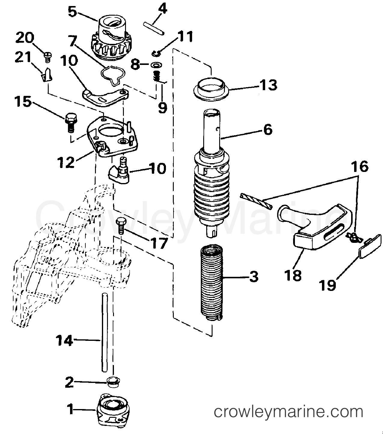1987 Outboard 8 - E8SRLCUD - REWIND STARTER