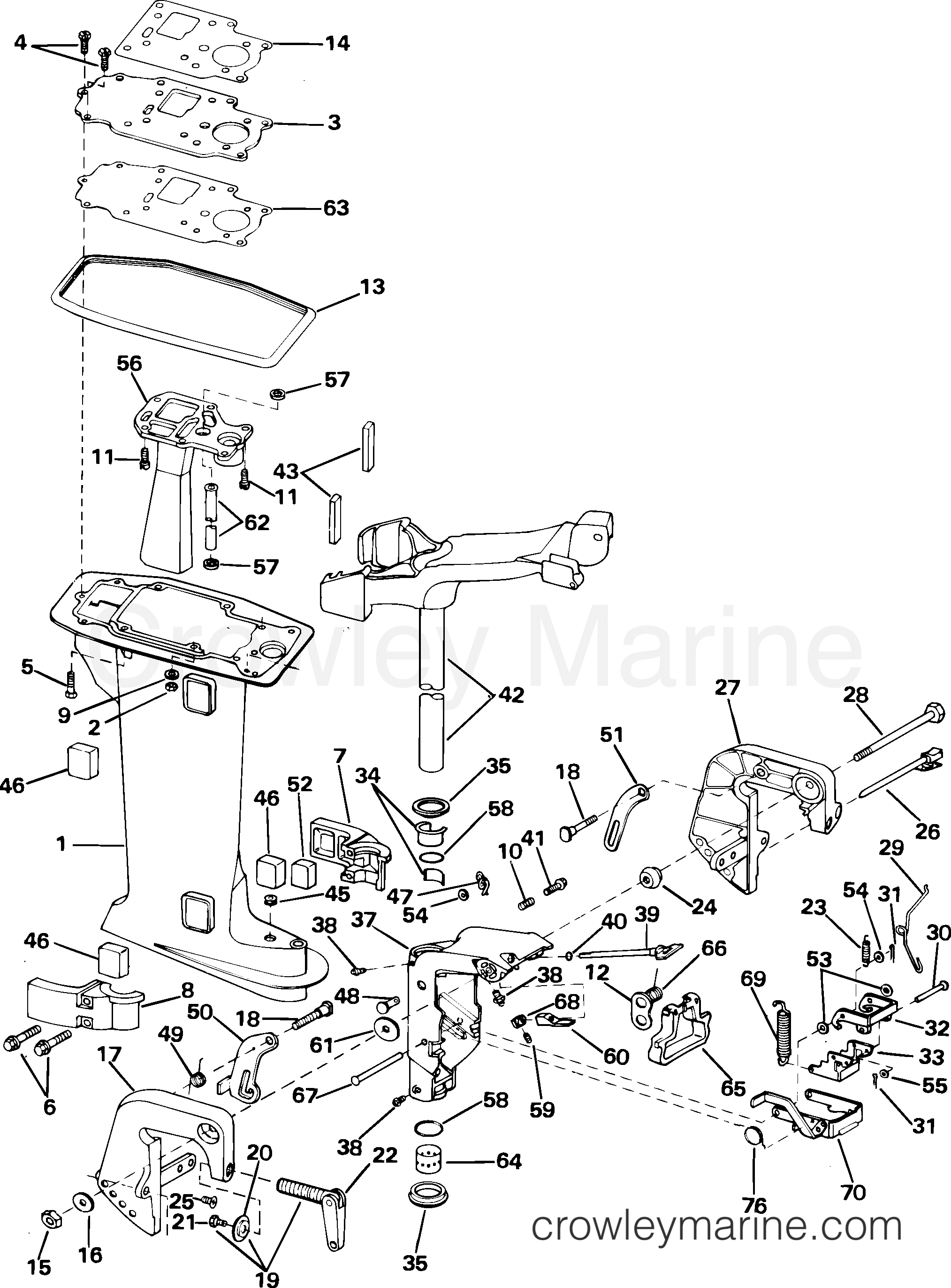 2005 Outboard 6 - J6RLSOC - MIDSECTION