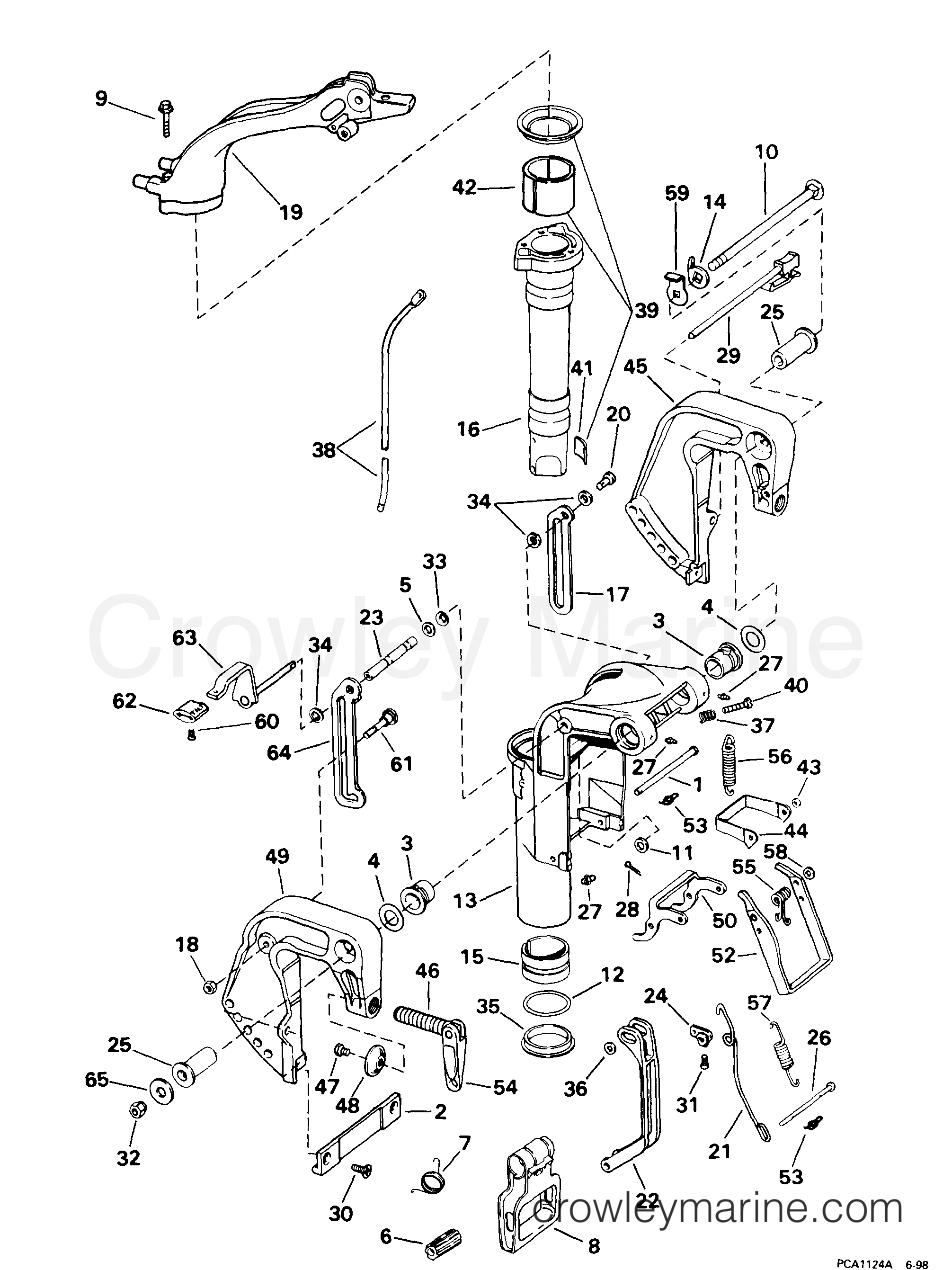 1999 Outboard 8 - E8R4EEM - MIDSECTION
