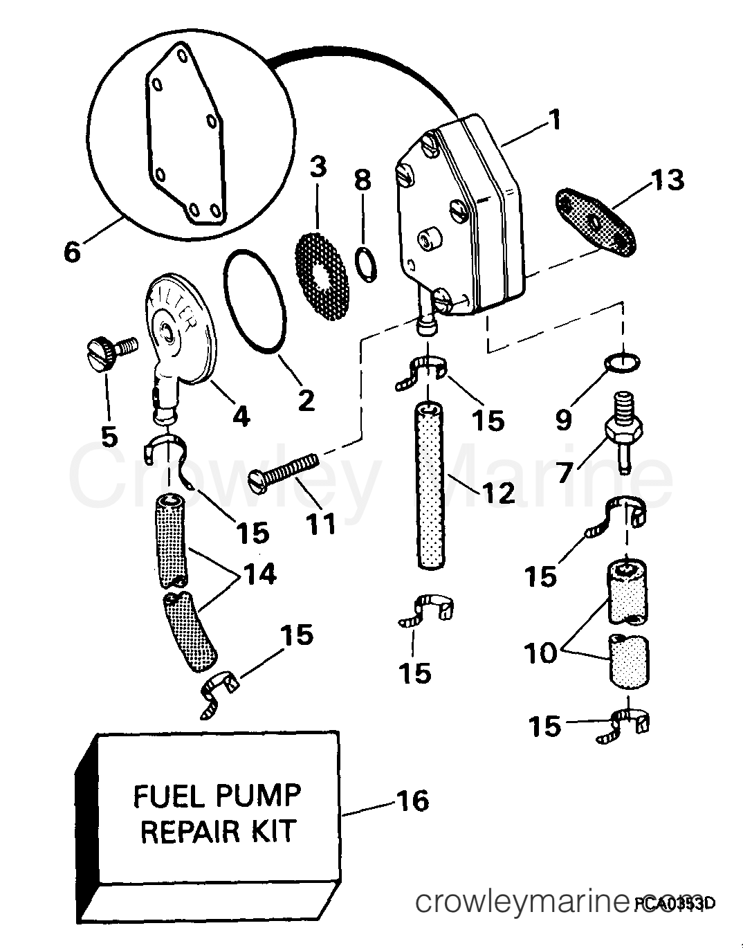 1999 Outboard 30 - J30EEEC - FUEL PUMP