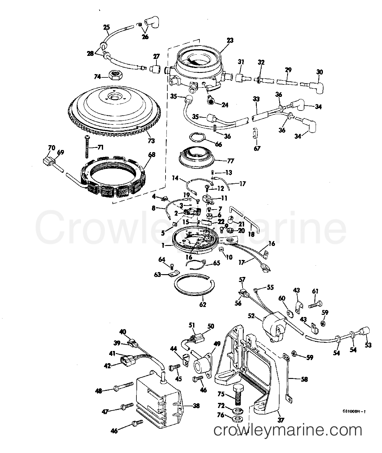 1968 Outboard 85 - 85852A - DISTRIBUTOR GROUP
