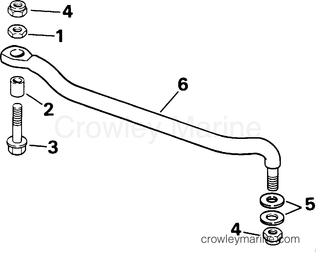 2001 Outboard 25 - BJ25EVSIC - STEERING LINK KIT
