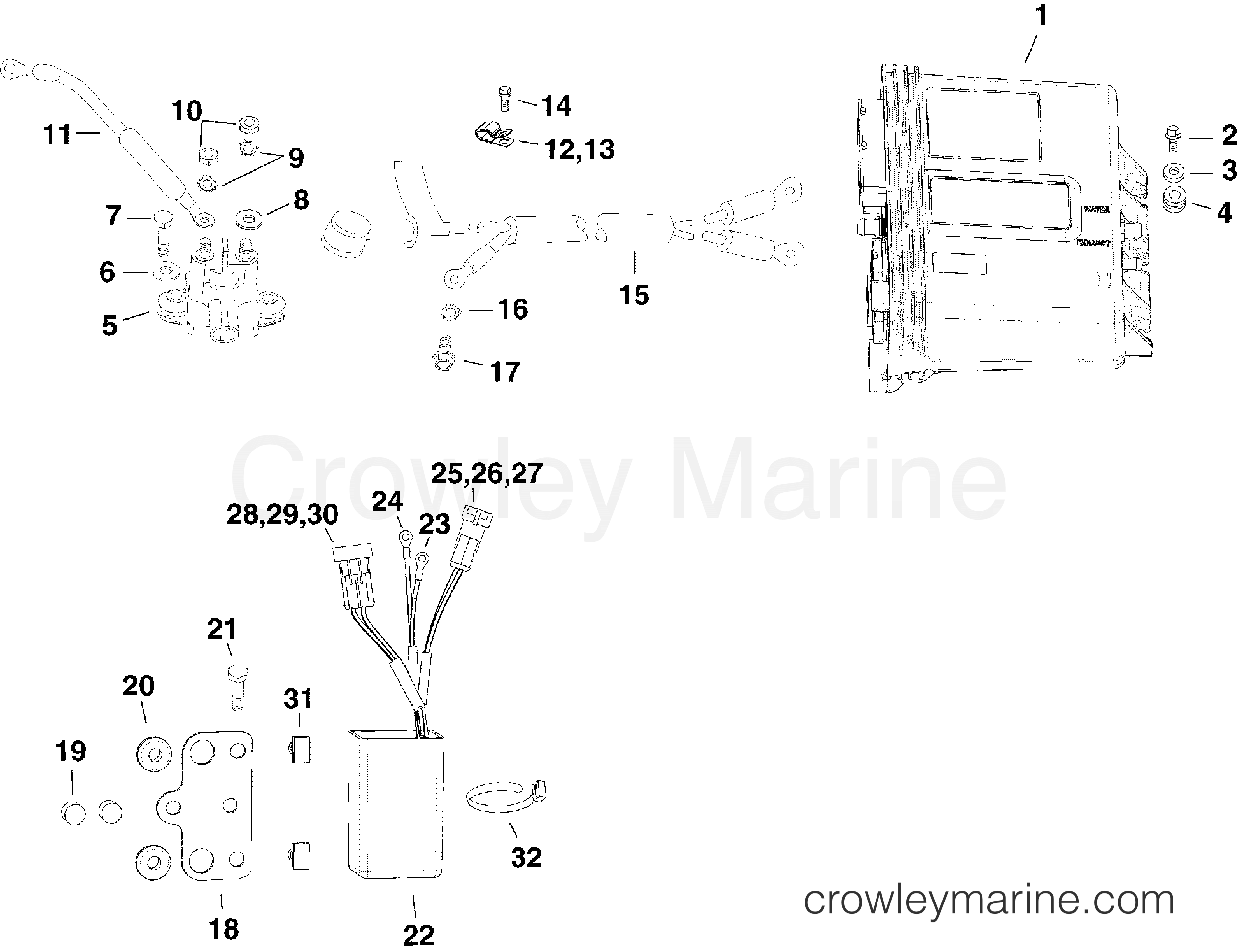 2008 Outboard 175 - E175DMXSCF - ELECTRICAL COMPONENTS