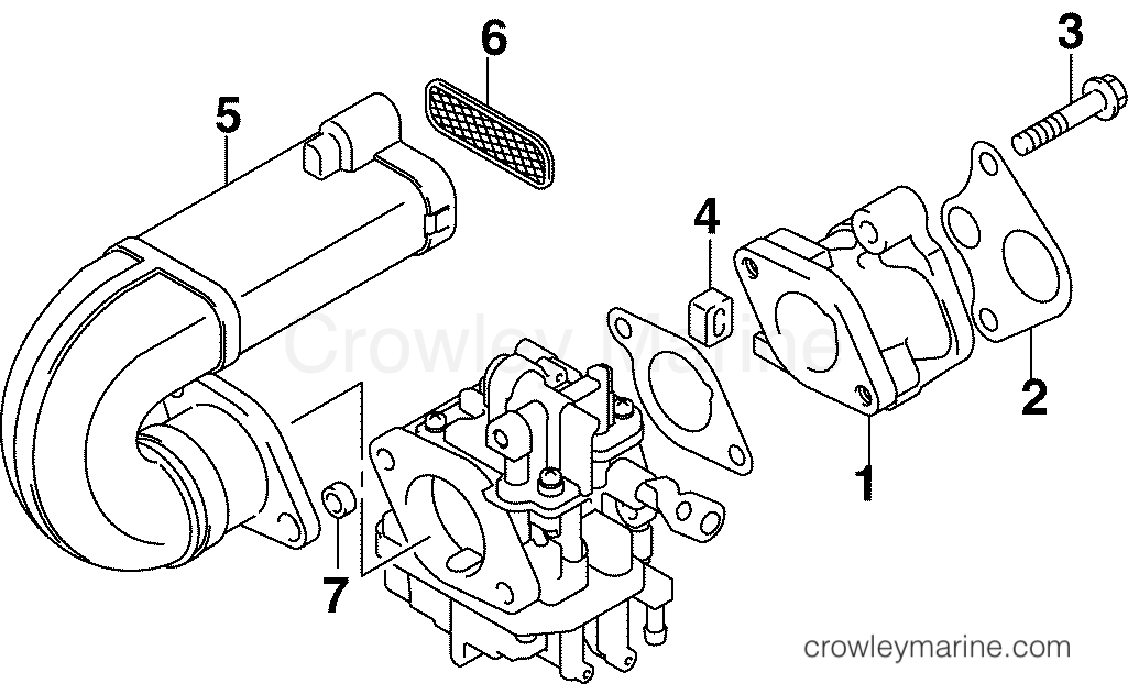 2005 Outboard 10 - J10R4SOA - INTAKE MANIFOLD