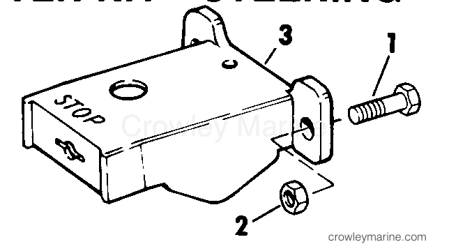 1983 Rigging Accessories - Remote Controls - ADAPTER KIT - STEERING 9.9,15