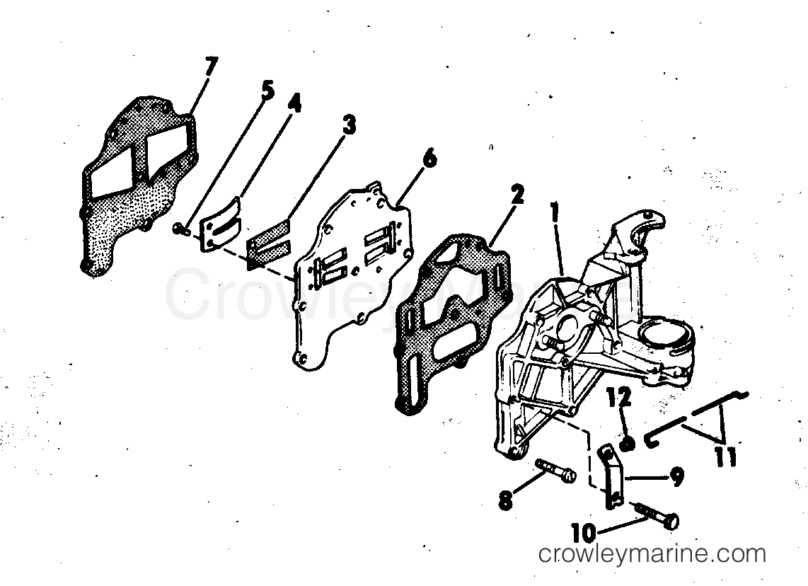 1973 Outboard 6 - 6RL73S - INTAKE MANIFOLD