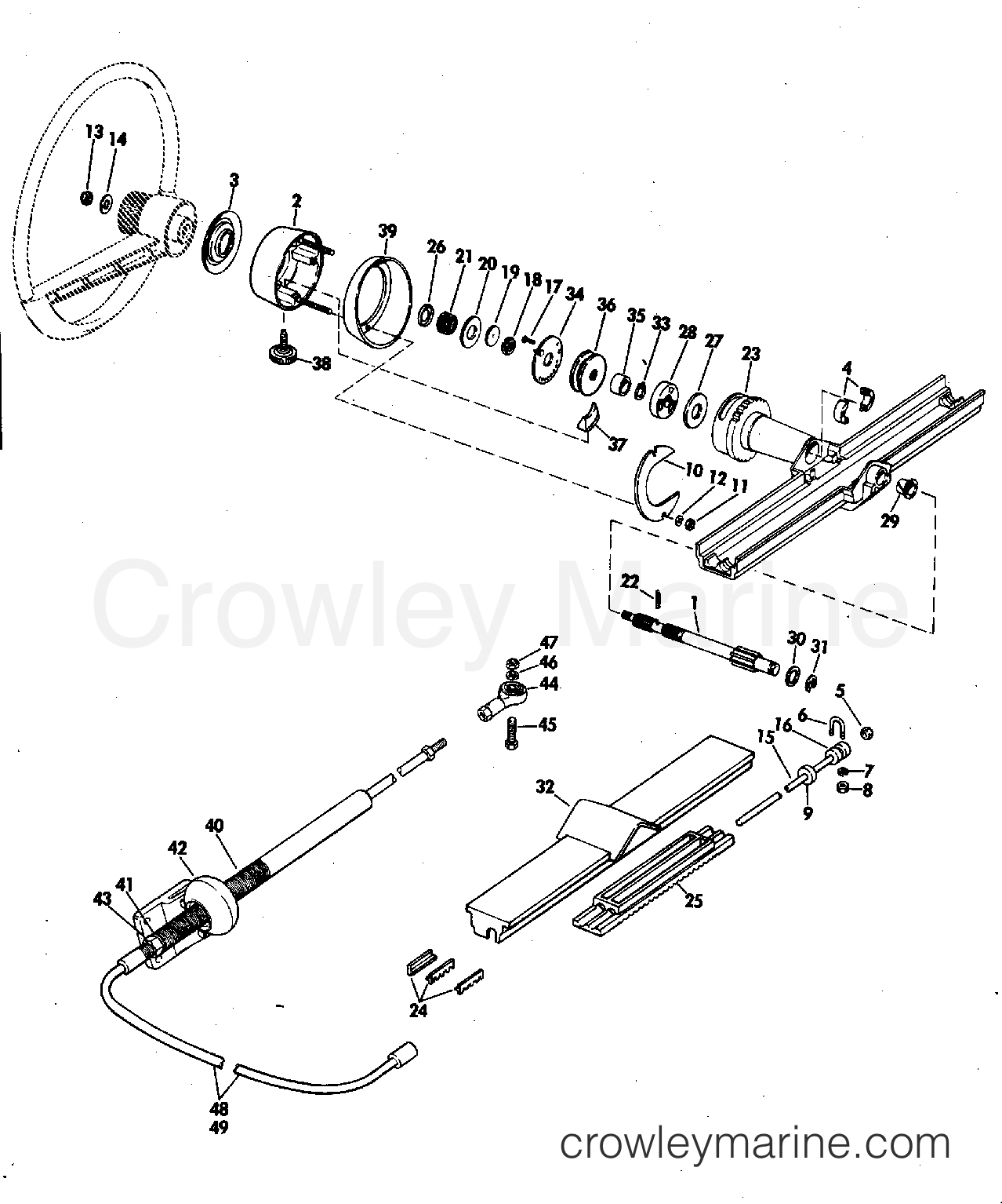 1973 Rigging Accessories - Steering - STEERING KIT-MECHANICAL