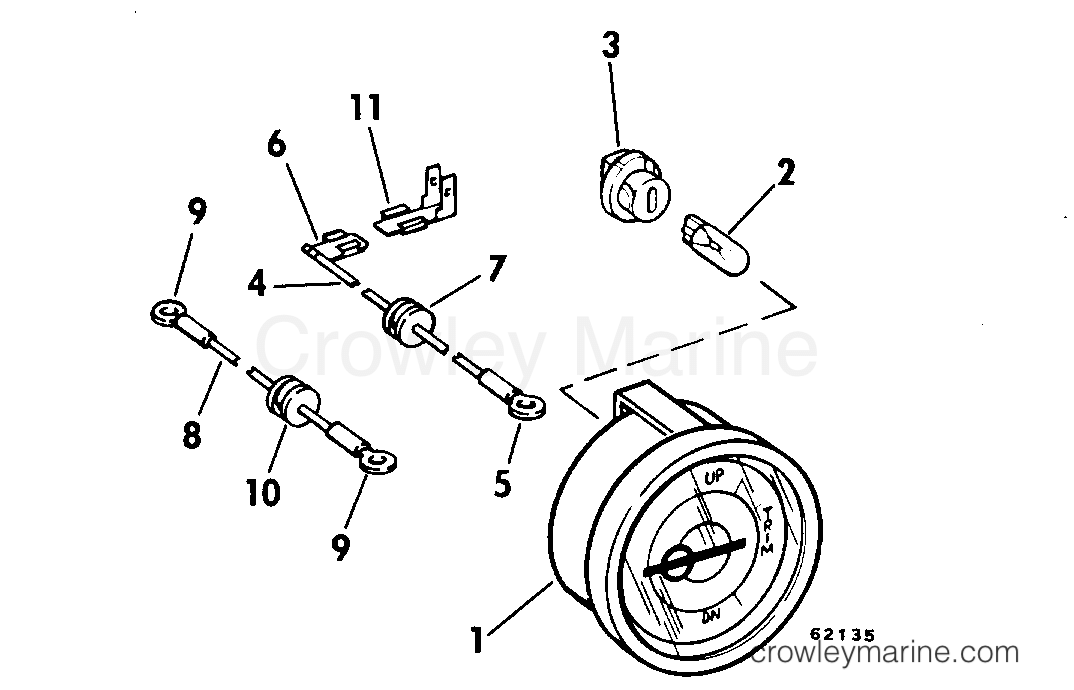 1980 Rigging Accessories - Instruments - TRIM POSITION INDICATOR GAUGE KIT
