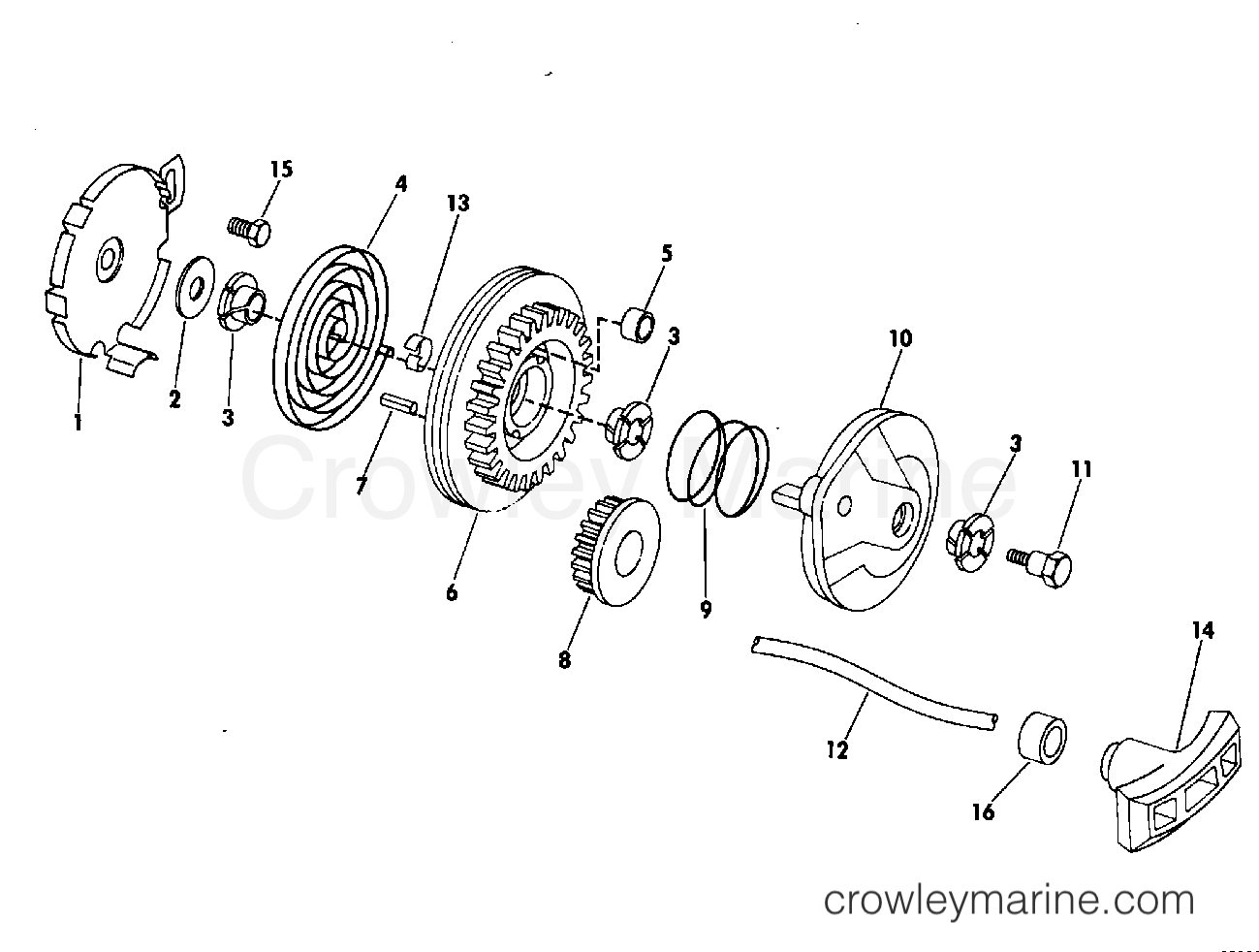 1980 Outboard 4.5 - E5RLCSS - REWIND STARTER-4.5