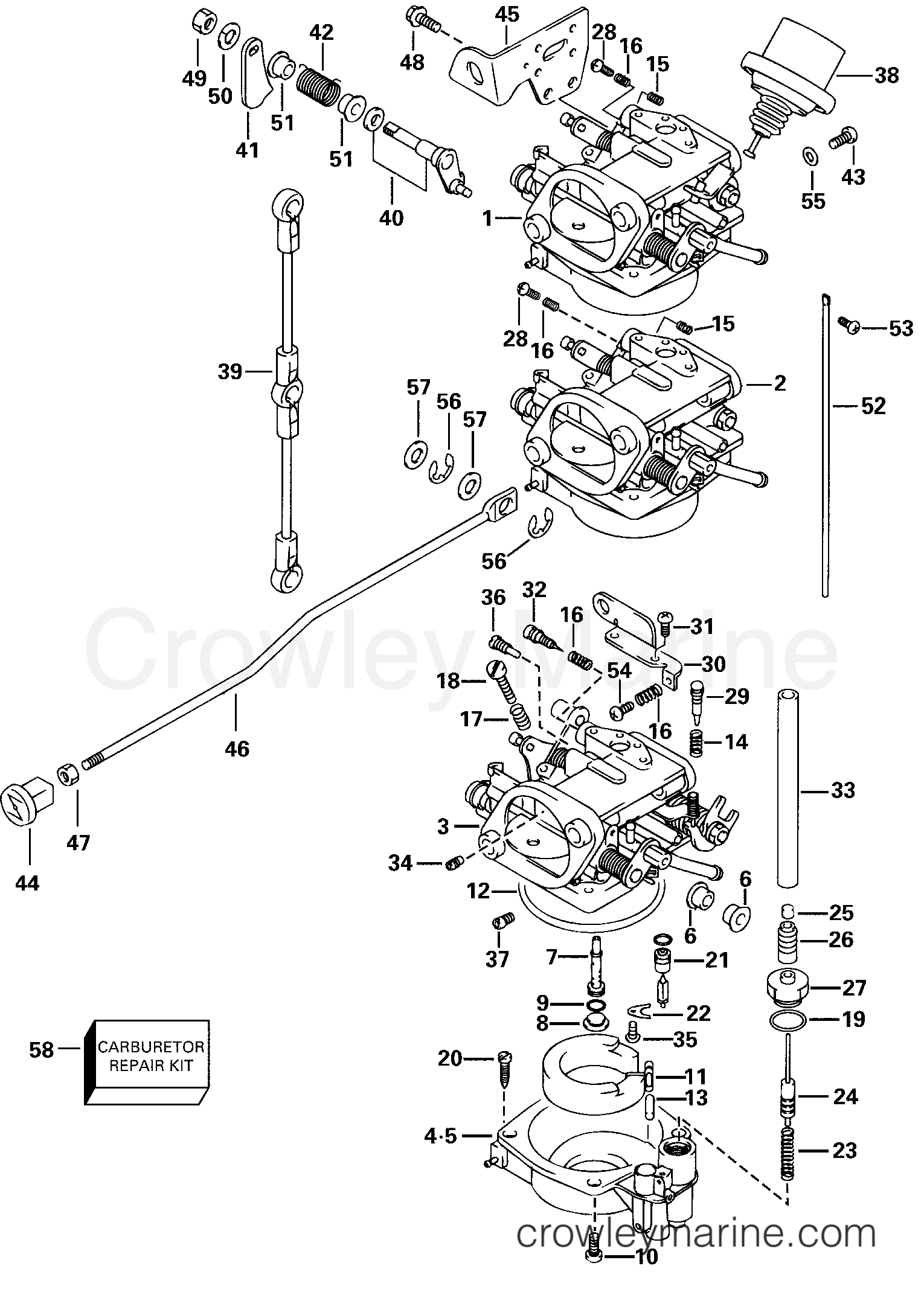 2000 Outboard 30 - E30TE4SSS - CARBURETOR