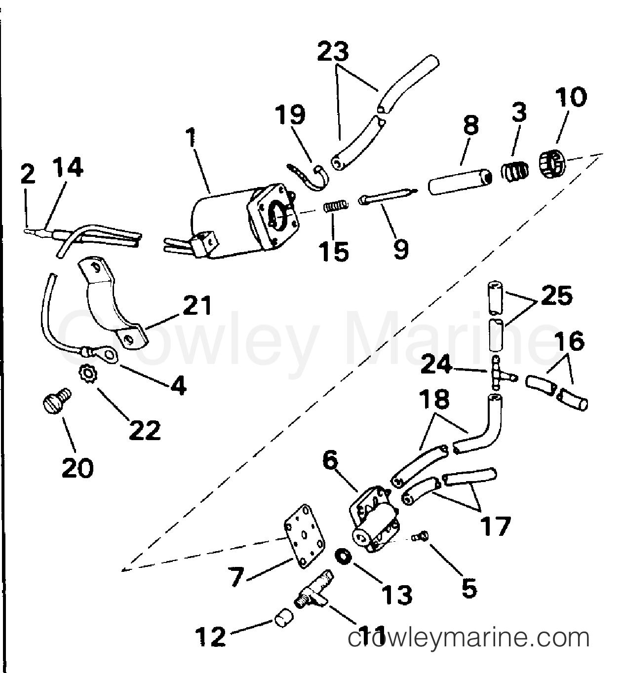 1993 Outboard 70 - J70ELETS - ELECTRIC PRIMER SYSTEM 70 MODELS