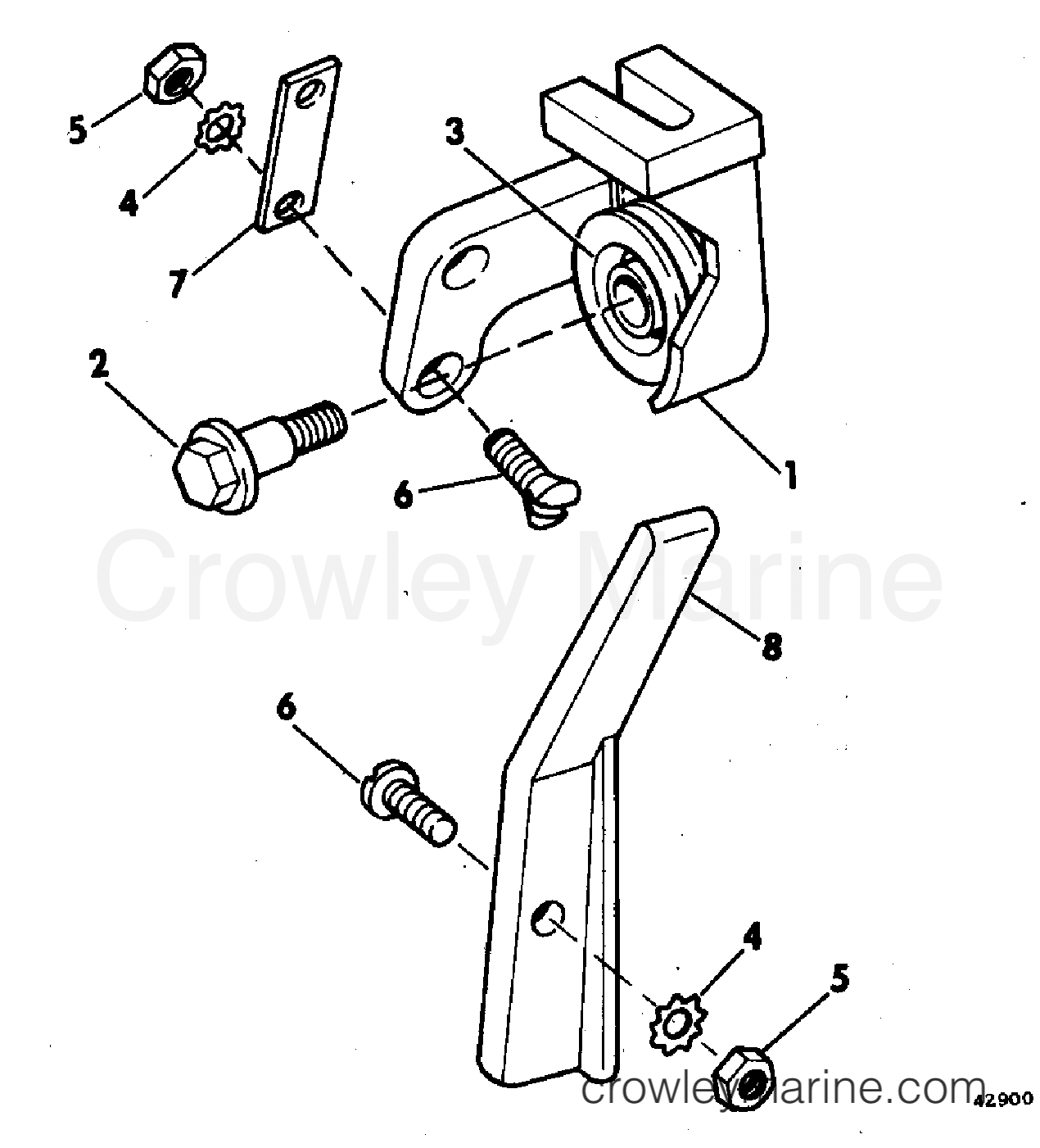 1978 Rigging Accessories - Remote Controls - TOP MOUNT CONTROL KIT 4 HP