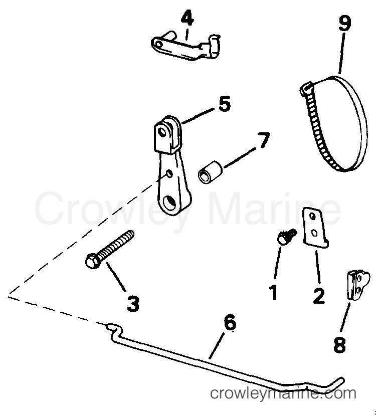 1993 Rigging Accessories - Remote Controls - REMOTE CONTROL CONVERSION KIT - 9.9, 15
