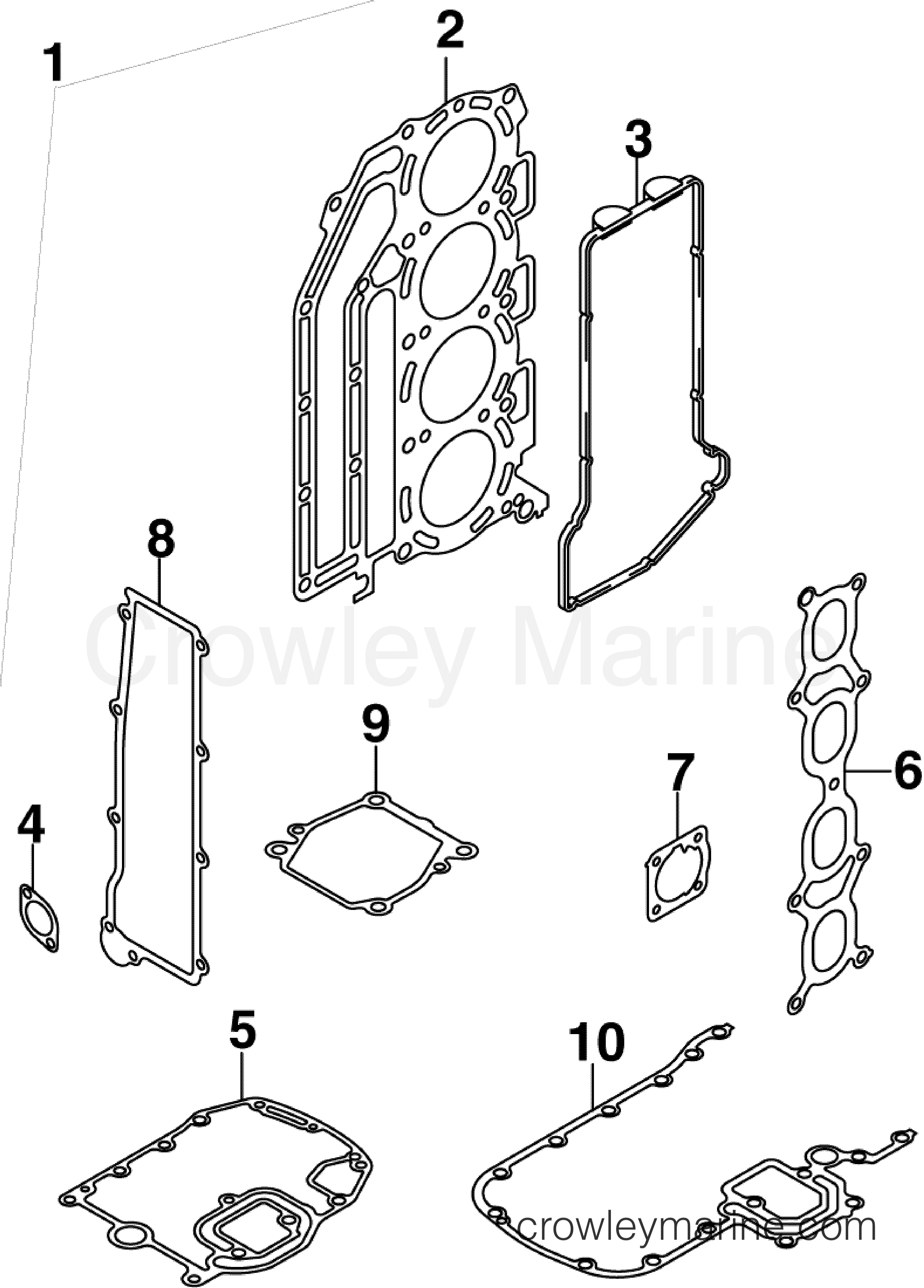 2006 Outboard 90 - J90PL4SDA - GASKET SET