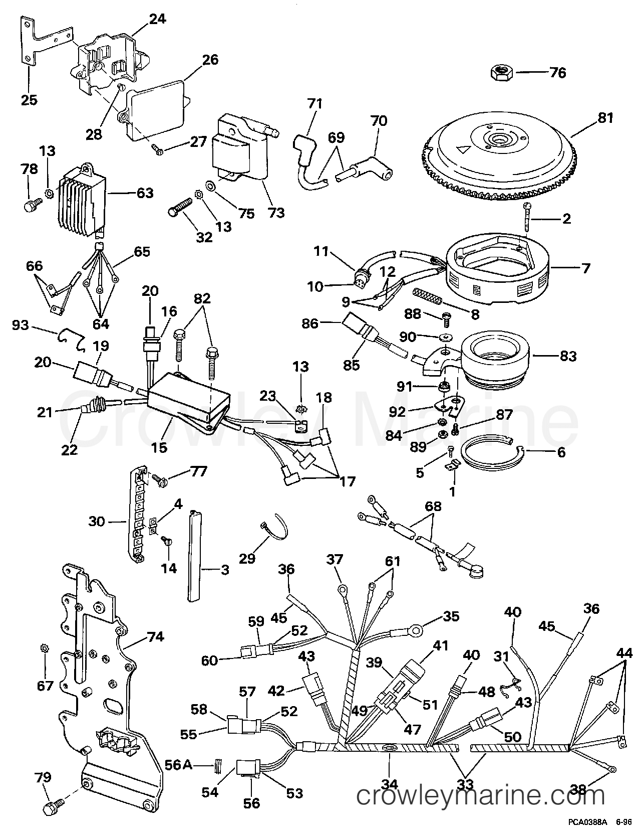 1997 Outboard 50 - J50TTLEUR - IGNITION SYSTEM