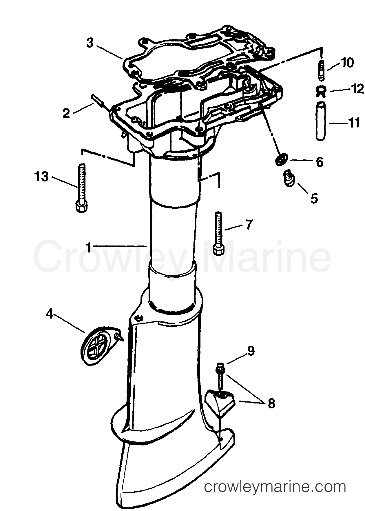 1999 Outboard 5 - J5REEC - MIDSECTION