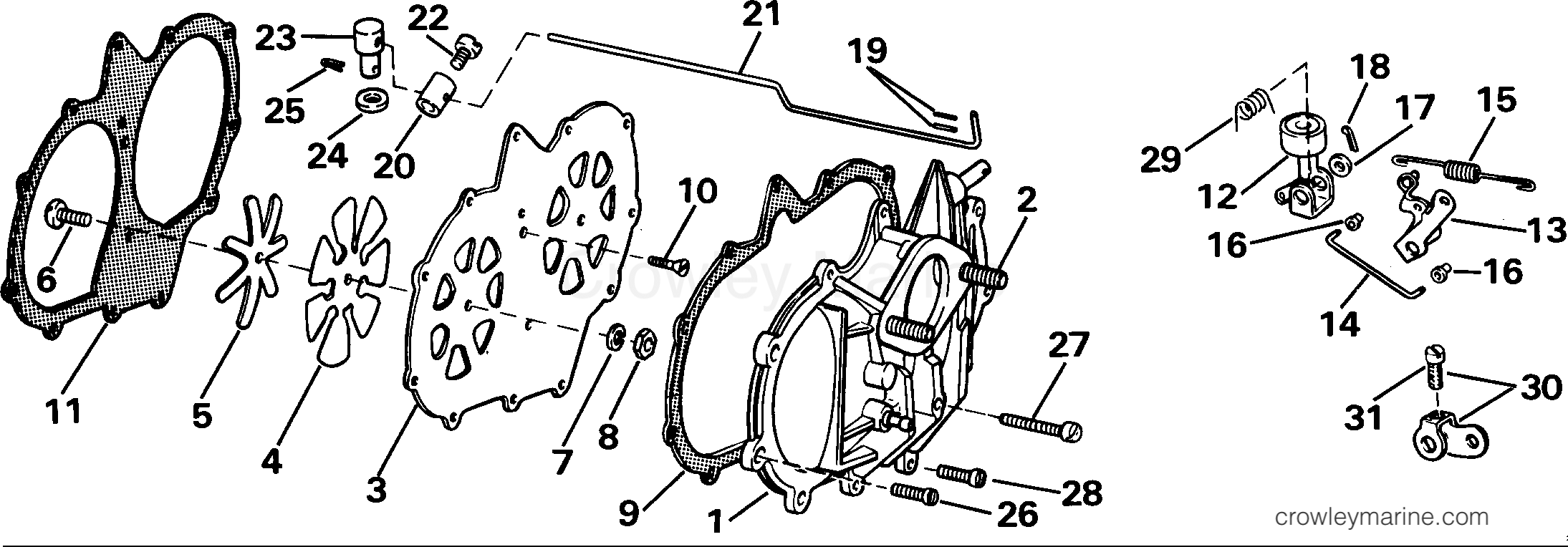 1985 Outboard 40 - J40RWCOM - INTAKE MANIFOLD