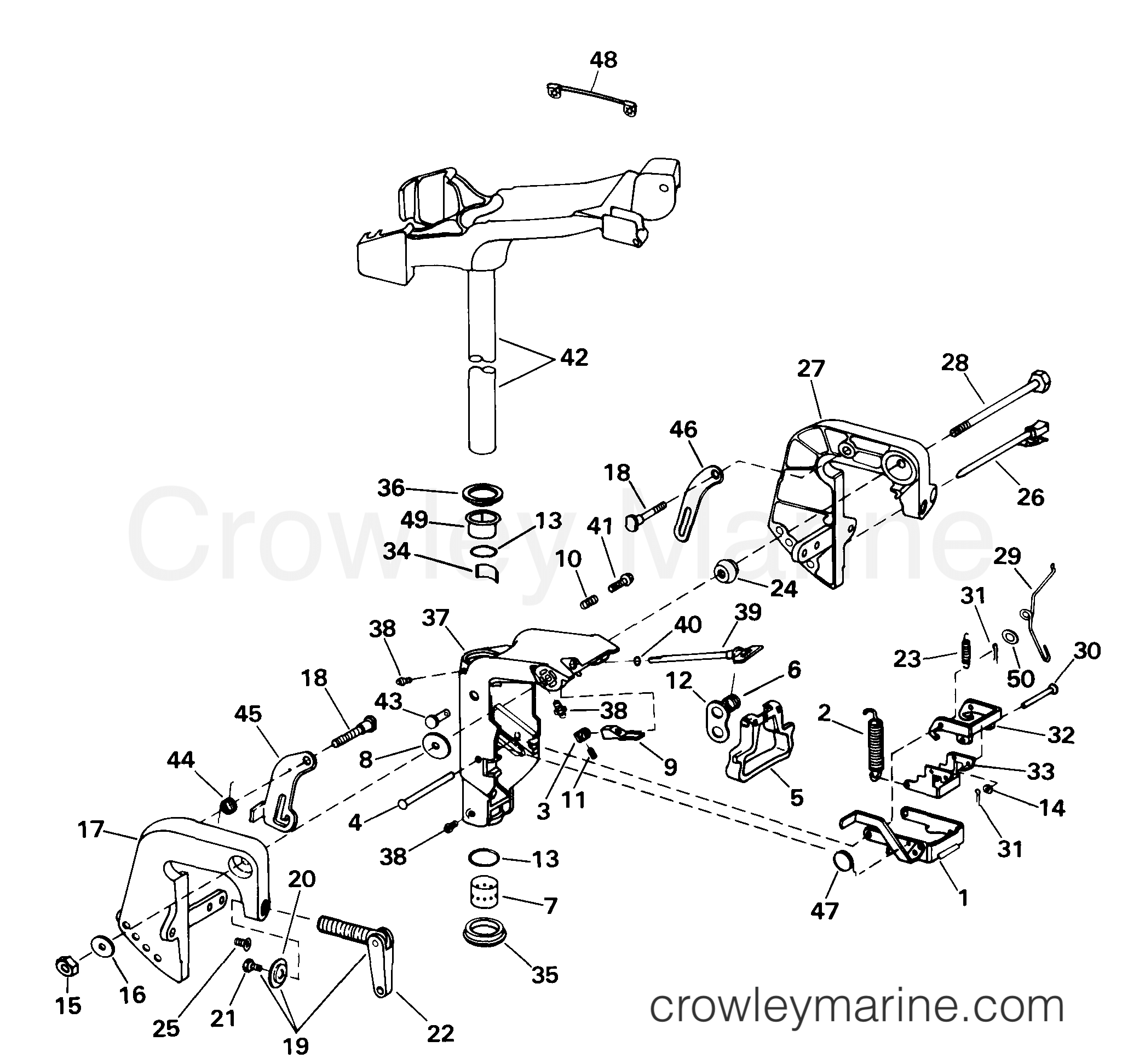 1999 Outboard 5 - E5RL4EEM - MIDSECTION