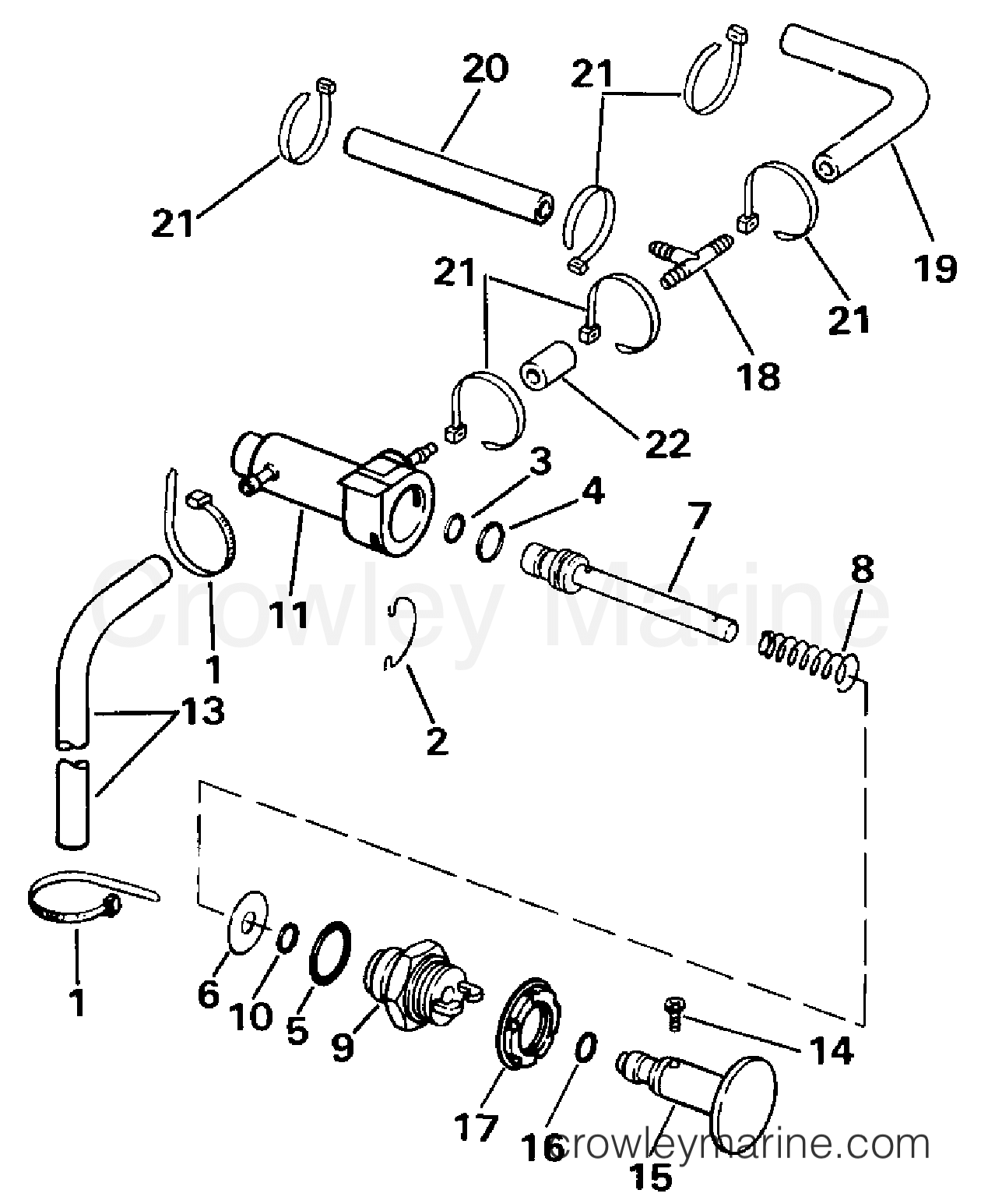 1990 Outboard 30 - E30RLESS - PRIMER SYSTEM