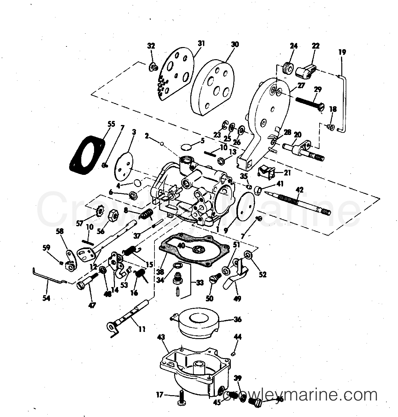 1973 Outboard 20 - 20RL73A - CARBURETOR