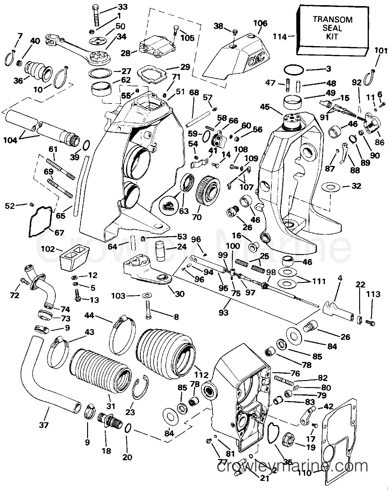 1993 Stern Drive 3 - 302CPRJVB - TRANSOM MOUNT