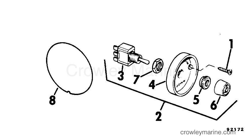 1980 Rigging Accessories - Miscellaneous - TILT AND TRIM CONVERSION KIT