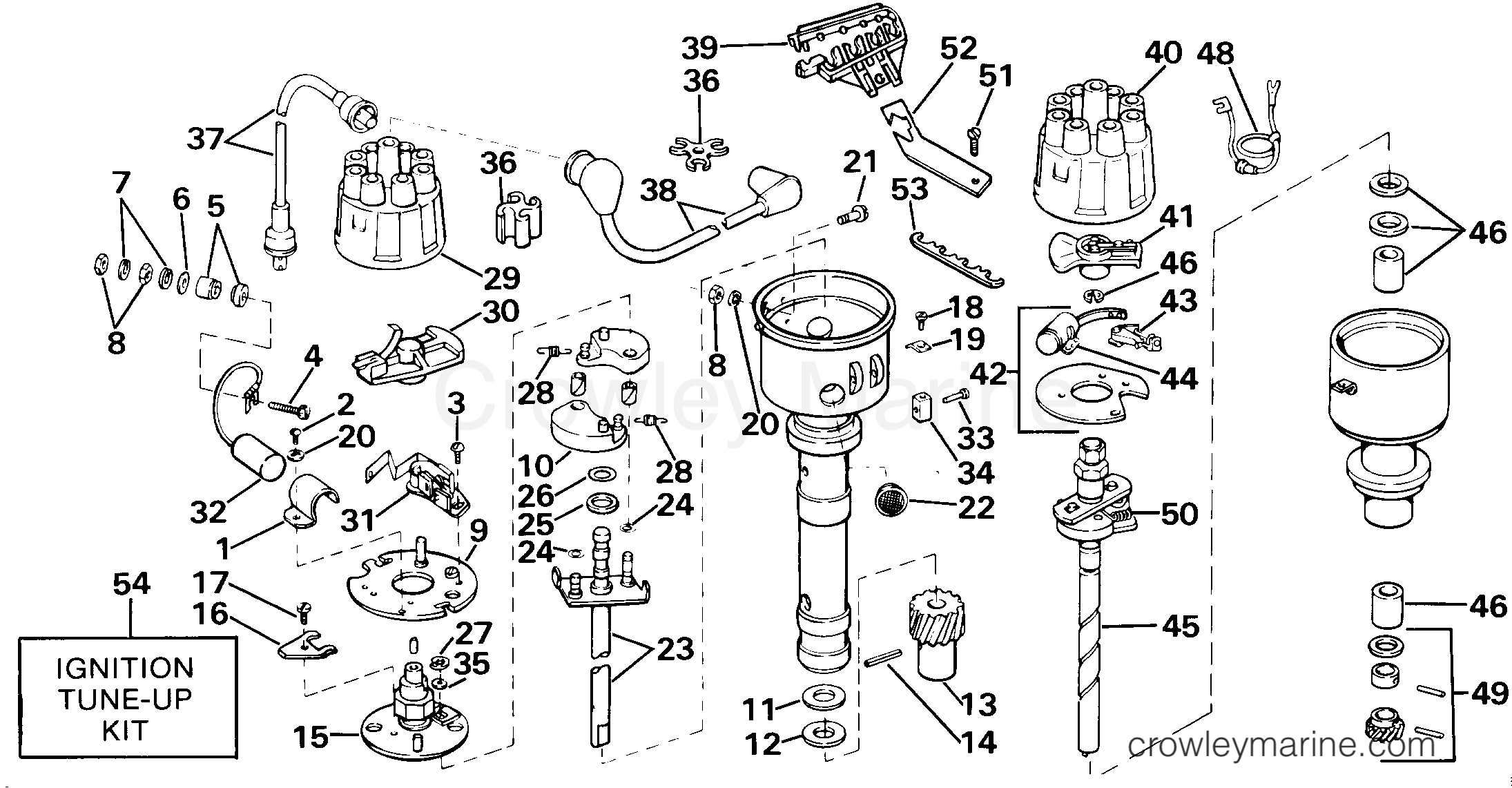 1985 Stern Drive 5.7 - 574FTHRCOM - DISTRIBUTOR GROUP