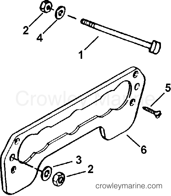 2003 Outboard 40 - J40RLSTD - TRANSOM MOUNT KIT