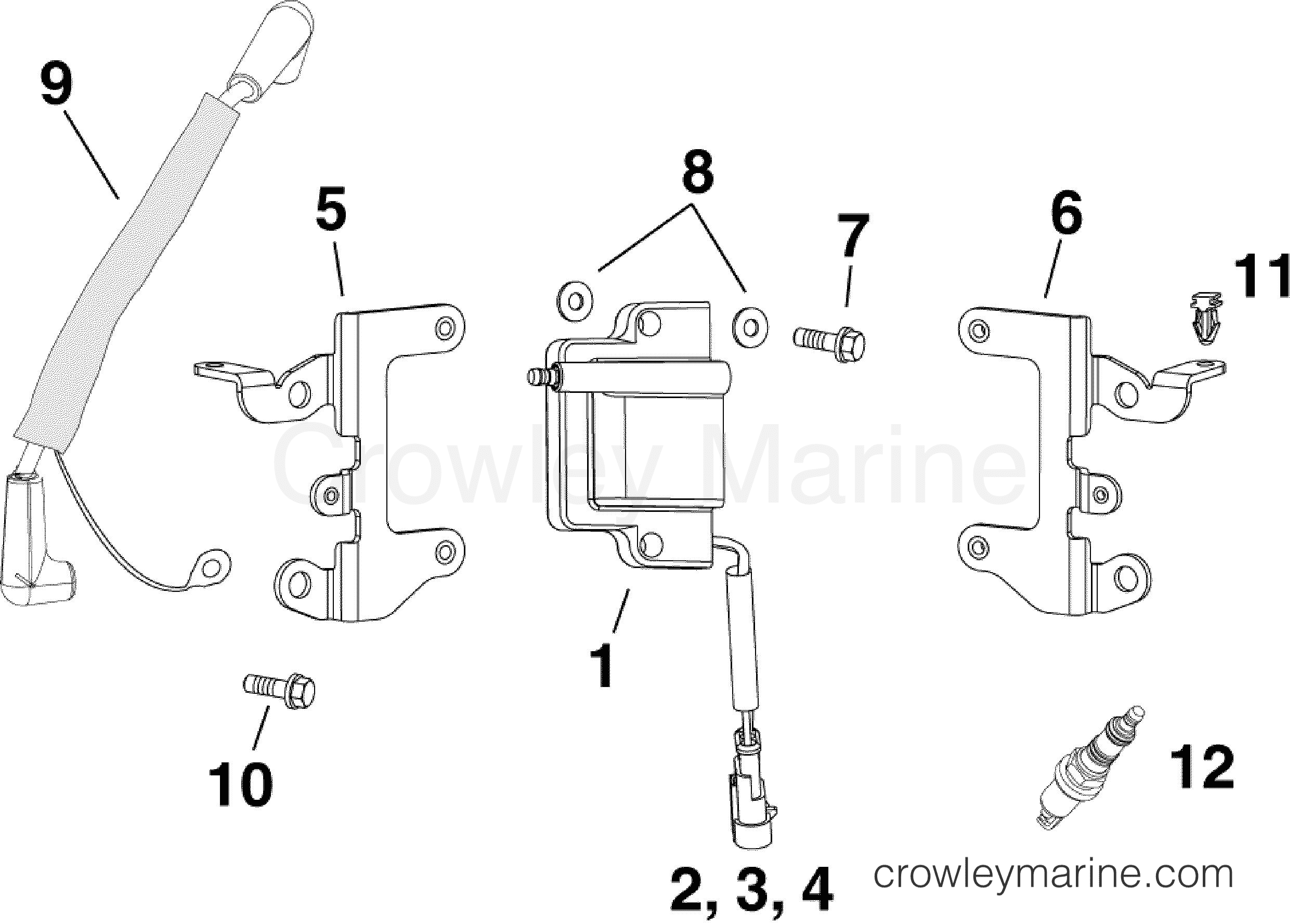 2012 Evinrude Outboards 130 - E130DPLINA IGNITION COILS section