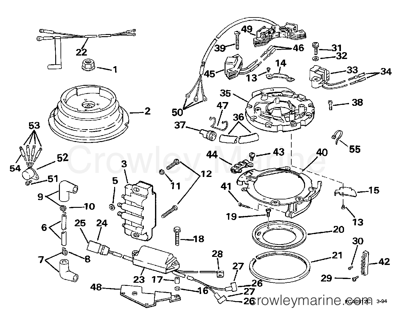 1997 Outboard 8 - J8SRLEUC - IGNITION