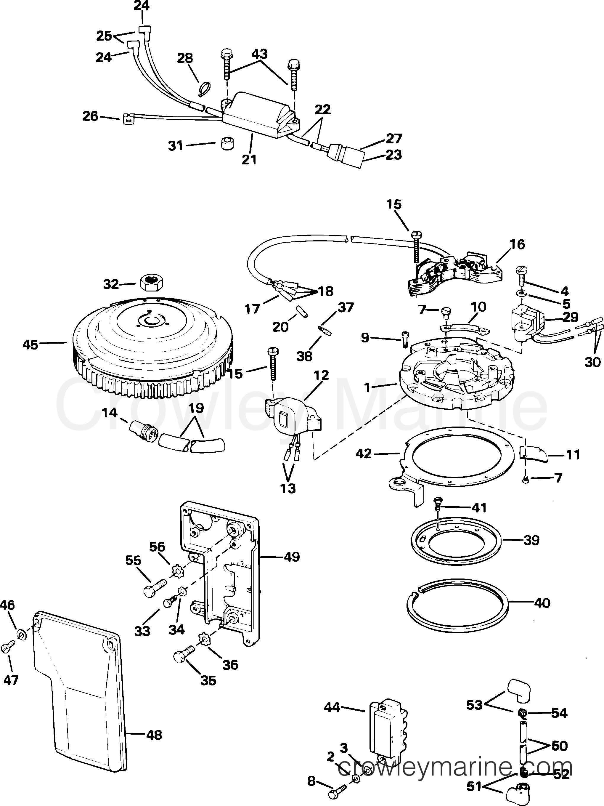 2005 Outboard 55 - J55WRYSOB - IGNITION SYSTEM