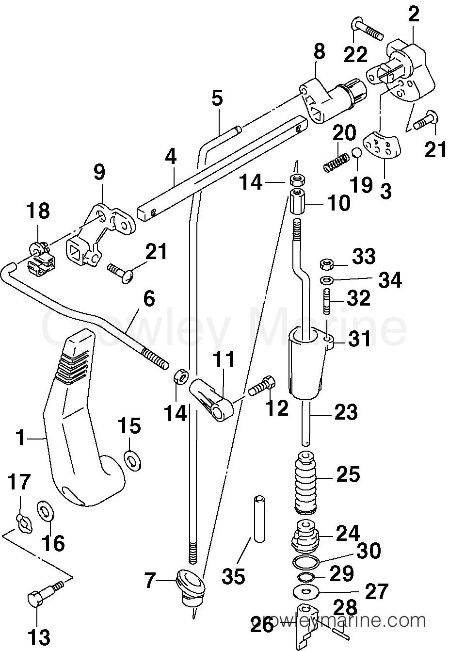 2004 Outboard 10 - J10R4SR - SHIFT LINKAGE