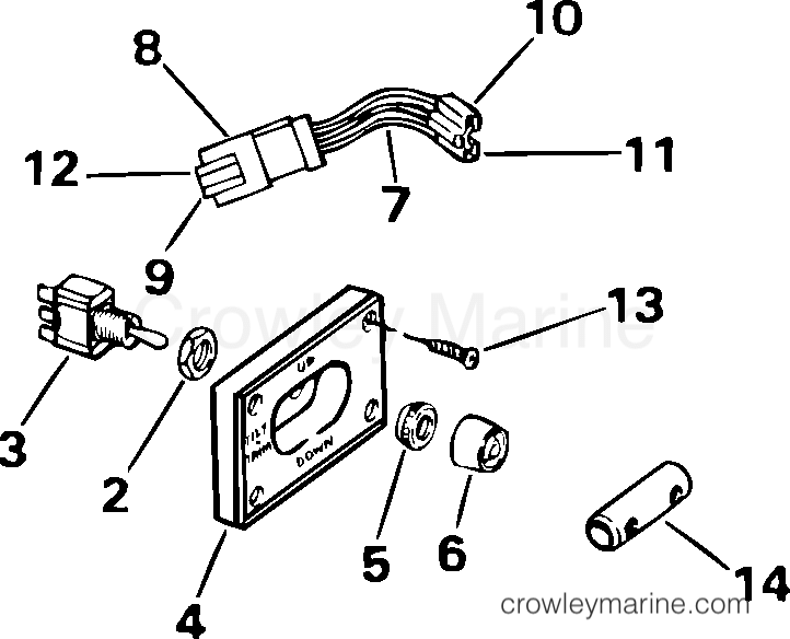 2001-2004 Rigging Accessories - Dual Engine - TRIM/TILT SWITCH KIT - DUAL ENGINE