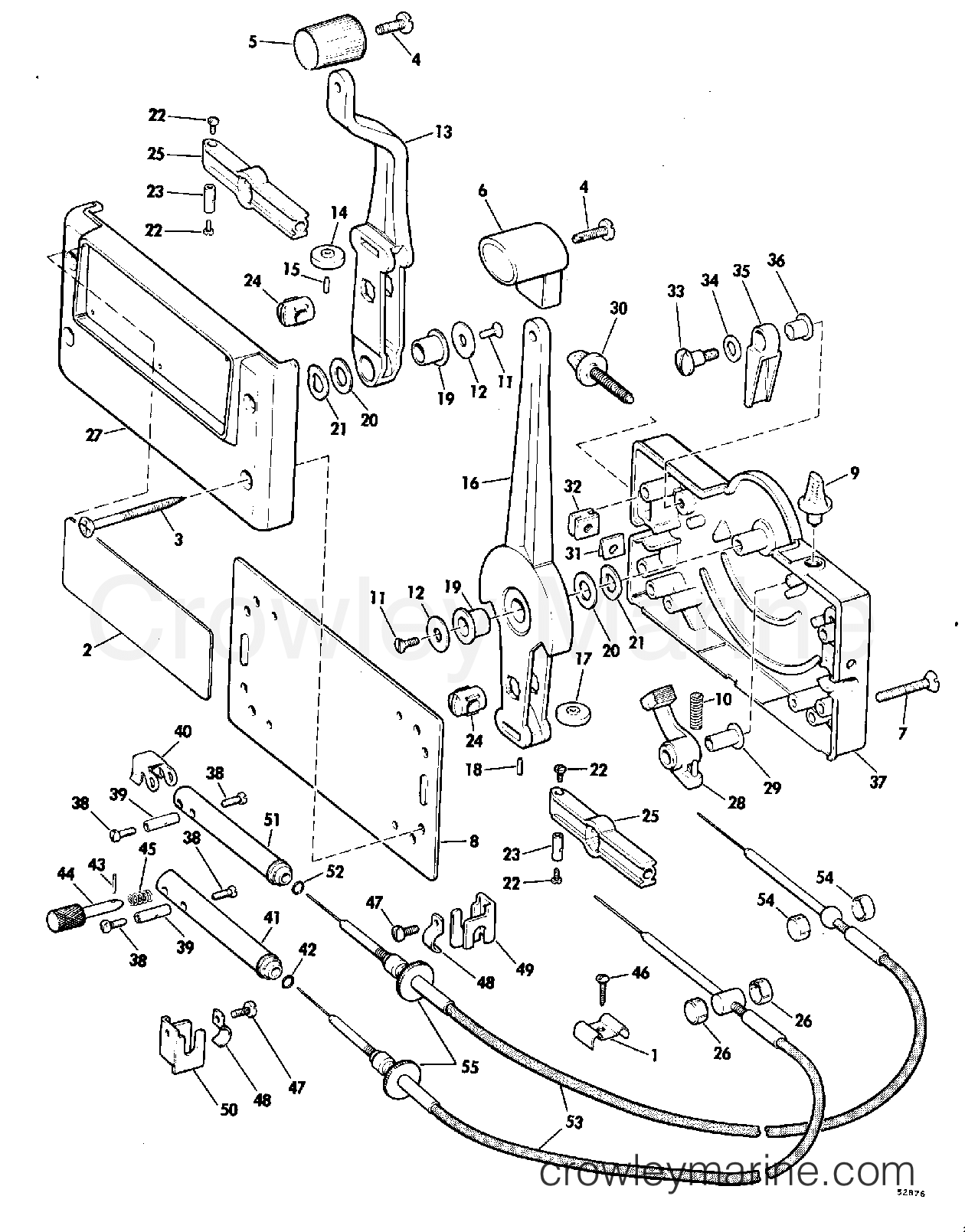 1976 Rigging Accessories - Remote Controls - REMOTE CONTROL SINGLE MOTOR