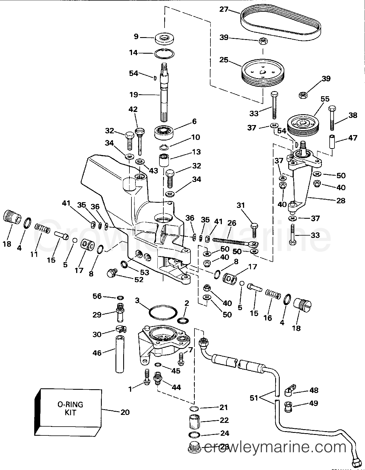 1994 Evinrude Outboards 185 - E185ESERK POWER STEERING PUMP section