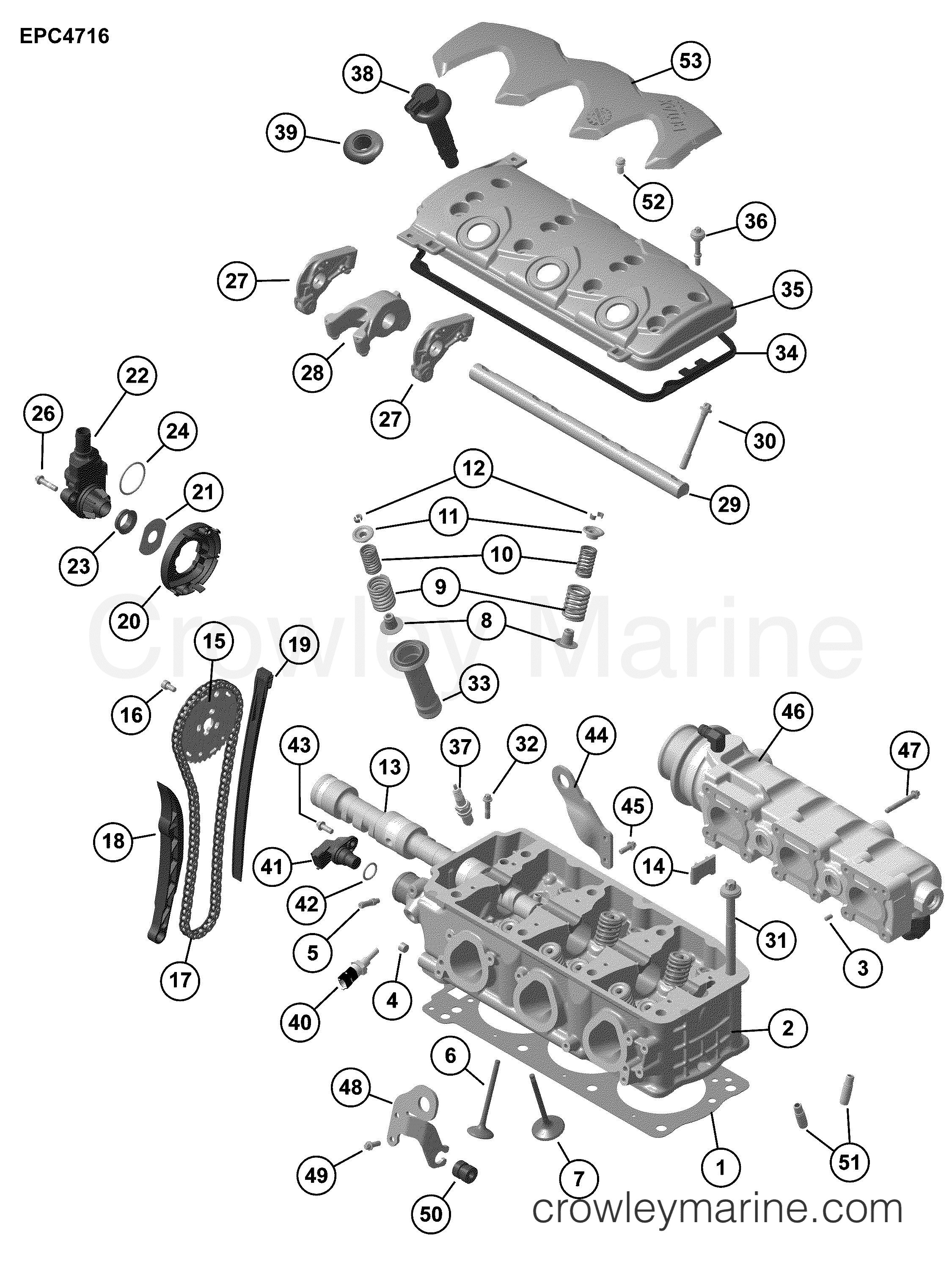 AB Rotax Powertrains 150 - 440017ABA CYLINDER HEAD section